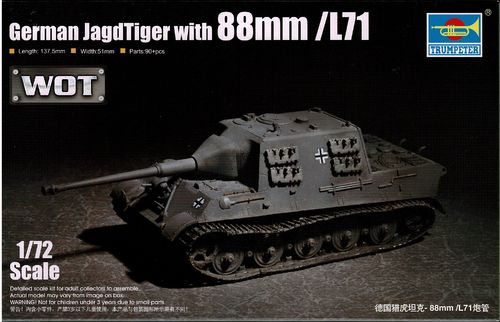 Deutscher Jagdtiger mit 88mm/L71 Geschütz