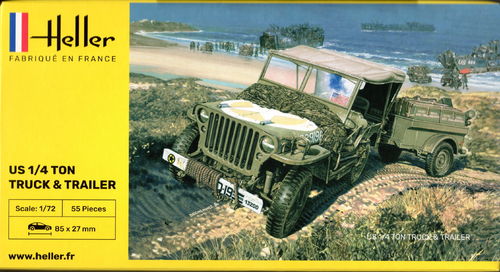 US 1/4 t Truck & Trailer WWII